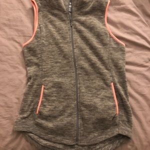 Old Navy Fleece Vest XS grey/pink